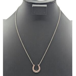 Silver Tone Unknown Maker Horseshoe 16" 18" & 20" Necklace